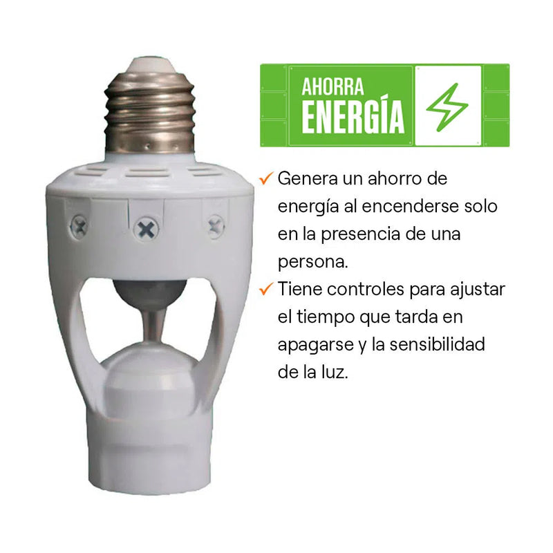 SOCKET CON SENSOR DE MOVIMIENTO