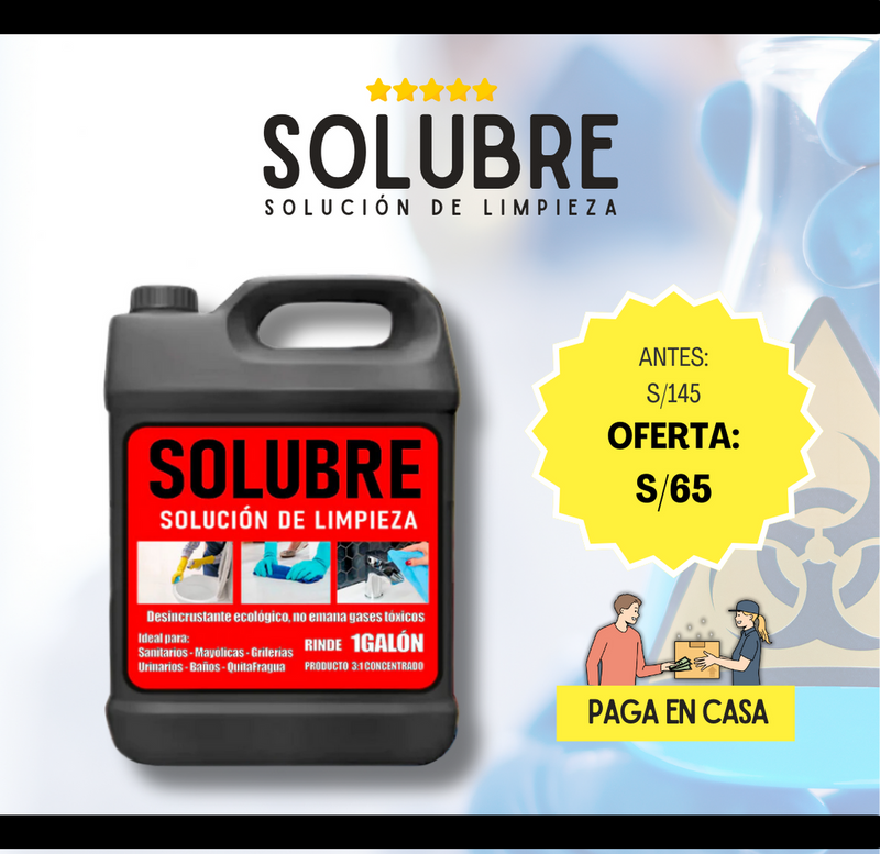 SOLUBRE: SOLUCIÓN DE LIMPIEZA